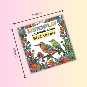 SketchPlay Kids Coloring Book Bird theme (Ages 4–12) – 28 Creative Designs for Fun, Learning & Screen-Free Activity | 8 x 8 in | Perfect for Crayons, Pencils & Markers  JoyMakers Studio: Amazon.in: Books